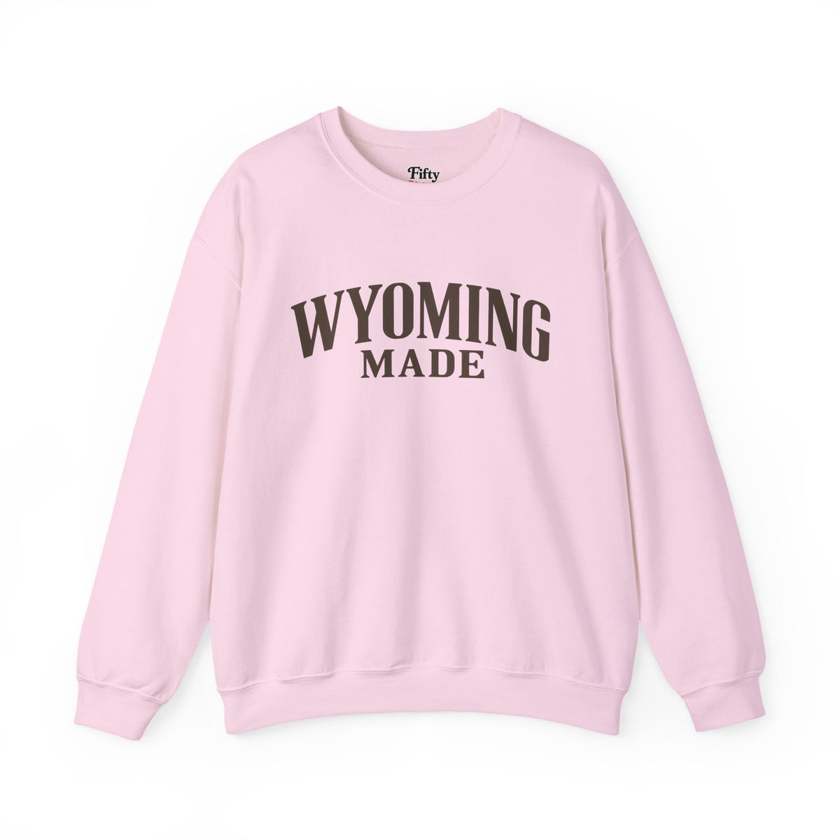 Wyoming Made Unisex Crewneck Sweatshirt State Name Graphic