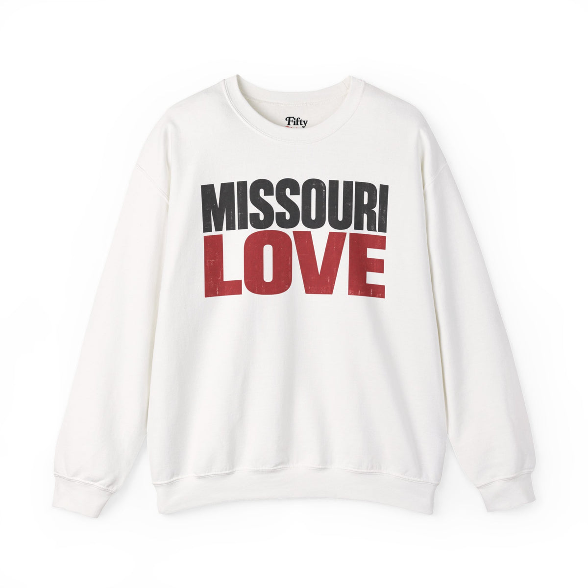 Missouri Love Unisex Crewneck Sweatshirt State Name Graphic