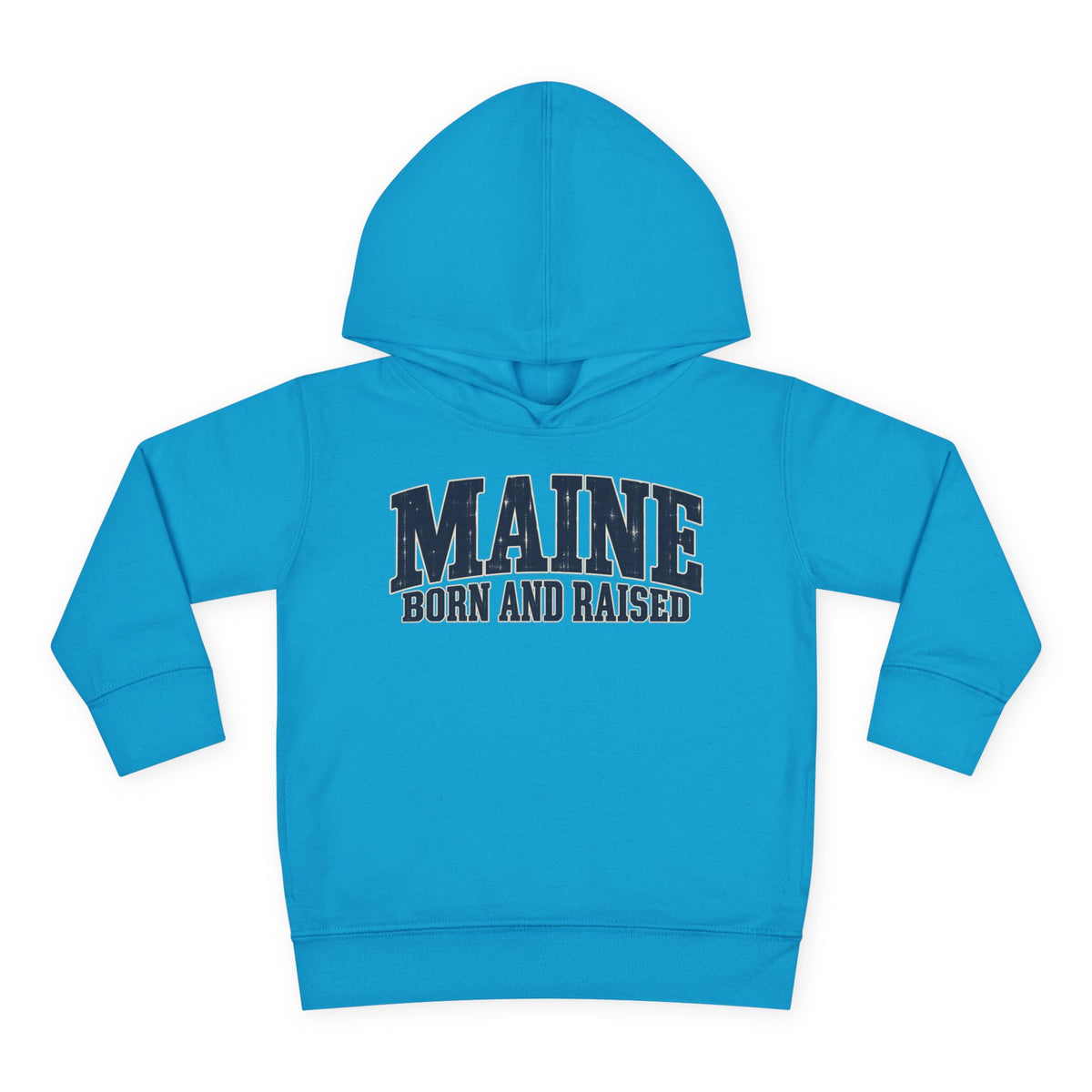 Maine Born and Raised Coastal Heritage Unisex Toddler Pullover Fleece Hoodie