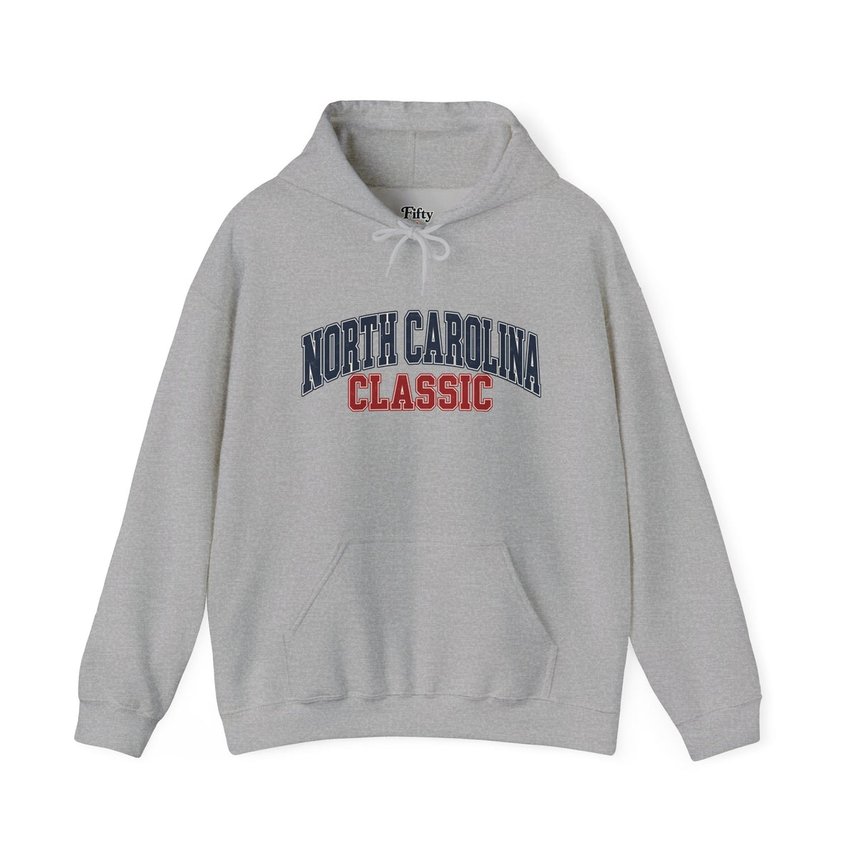 North Carolina Classic Unisex Hoodie State Name Graphic