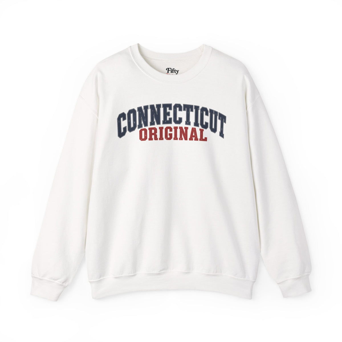 Connecticut Original Unisex Crewneck Sweatshirt State Name Graphic