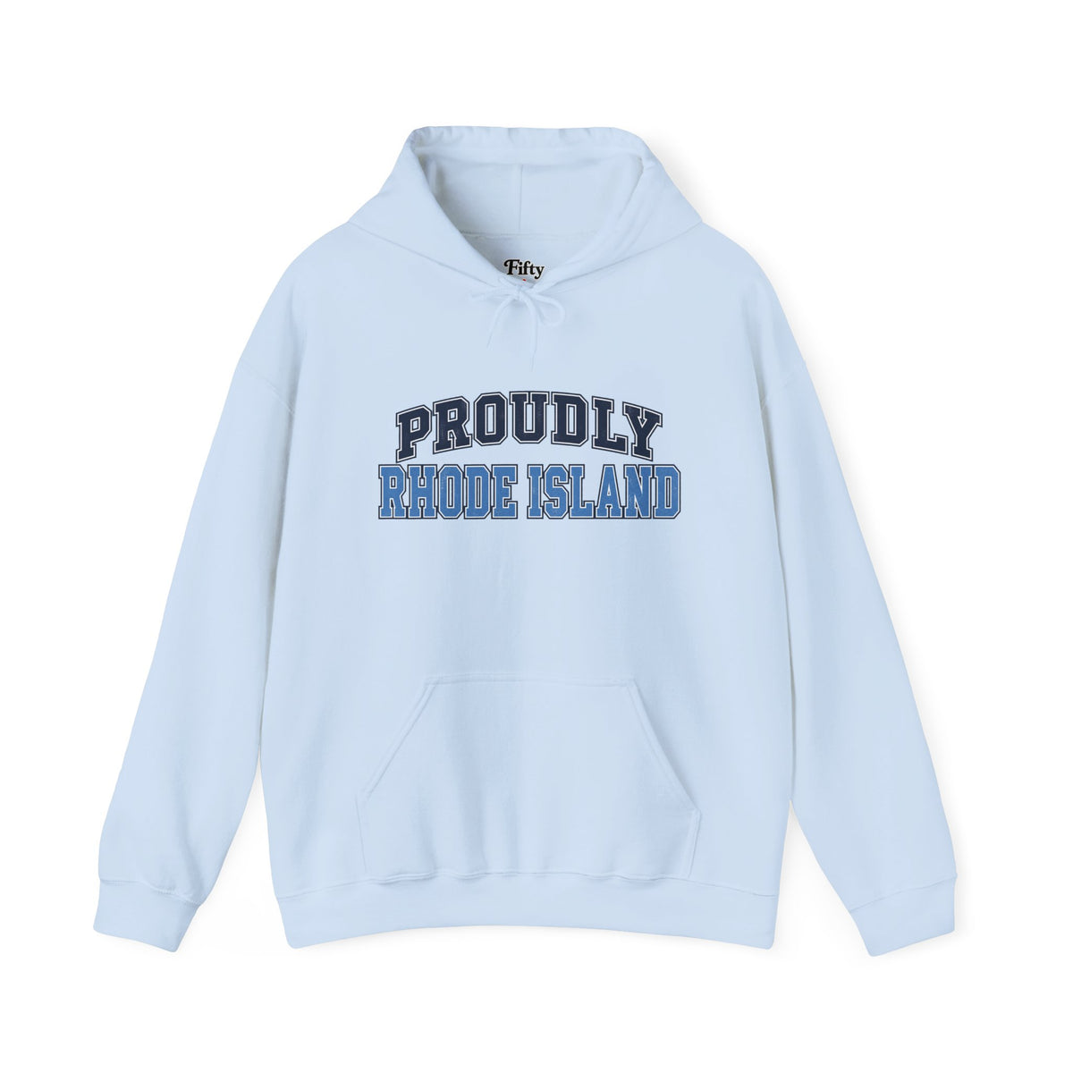 Proudly Rhode Island Unisex Hoodie State Name Graphic