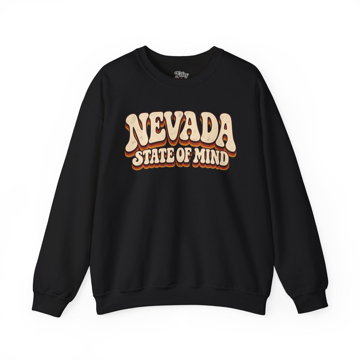 Nevada State of Mind Unisex Crewneck Sweatshirt State Name Graphic
