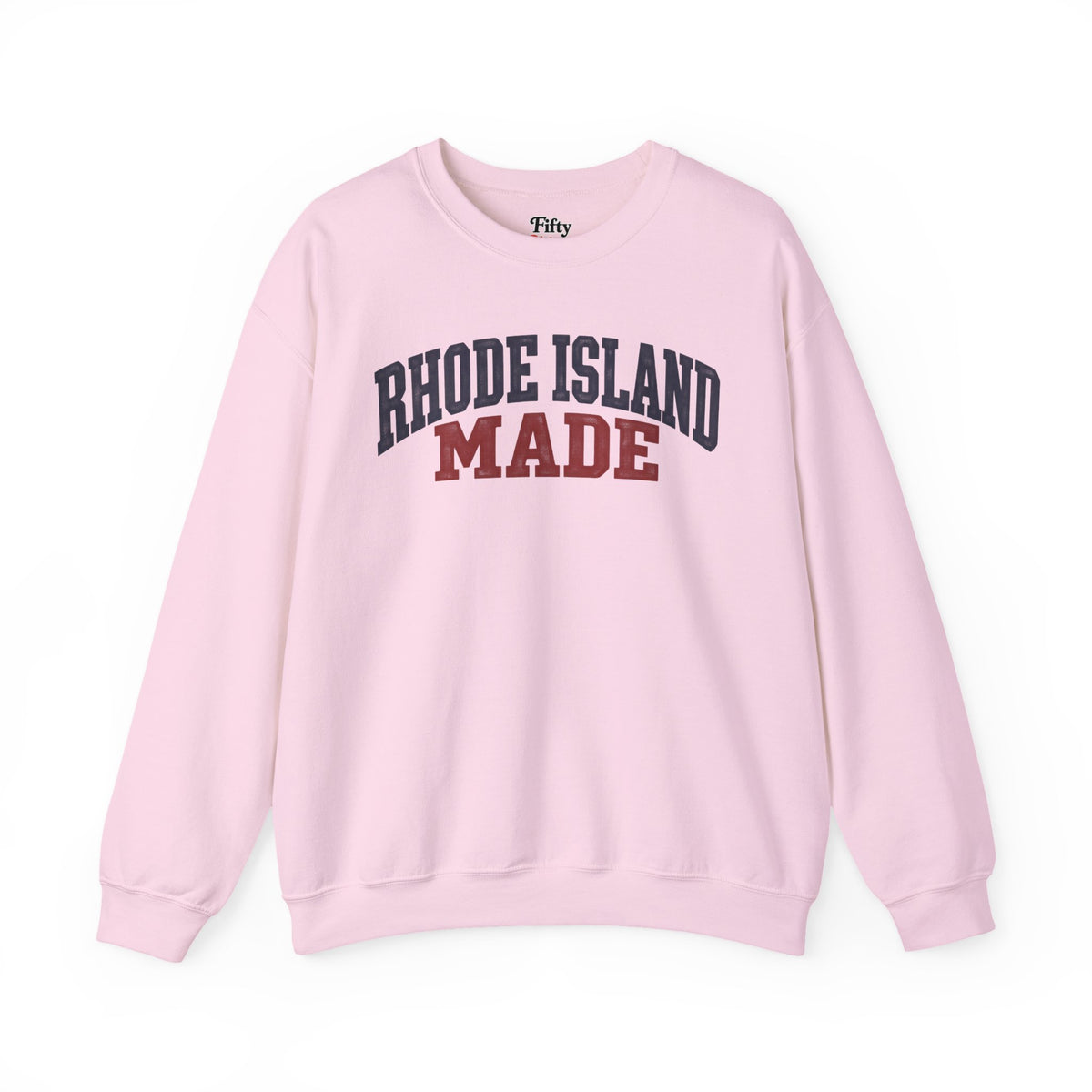 Rhode Island Made Unisex Crewneck Sweatshirt State Name Graphic
