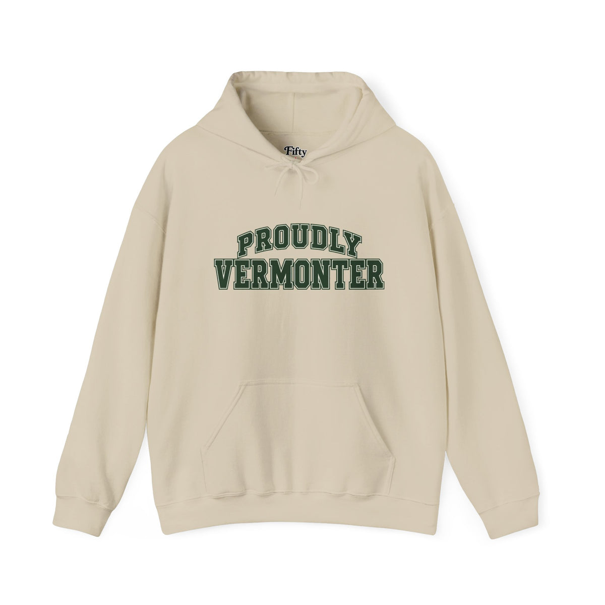 Proudly Vermonter Unisex Hoodie State Name Graphic
