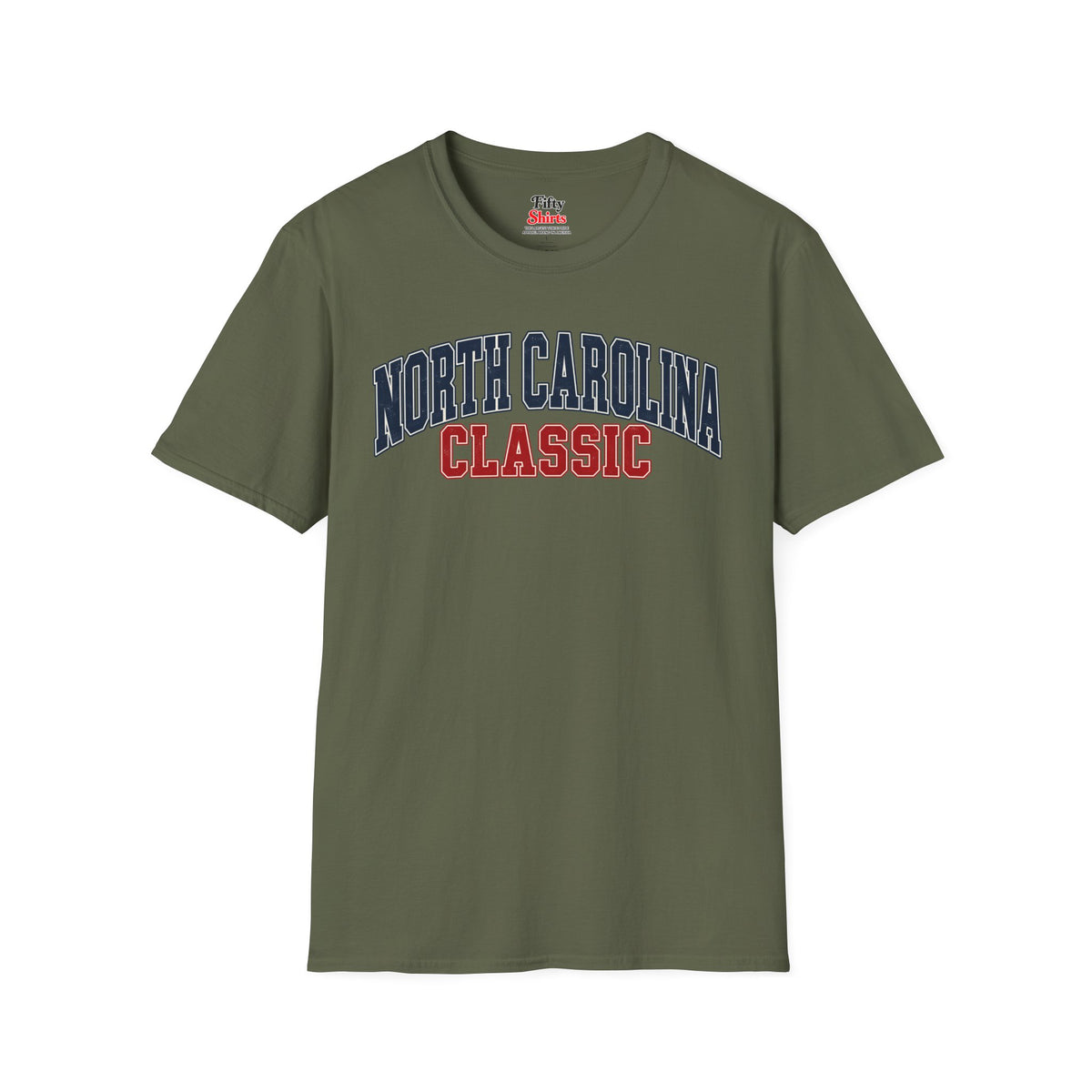 North Carolina Classic Unisex Softstyle T Shirt State Name Graphic Tee