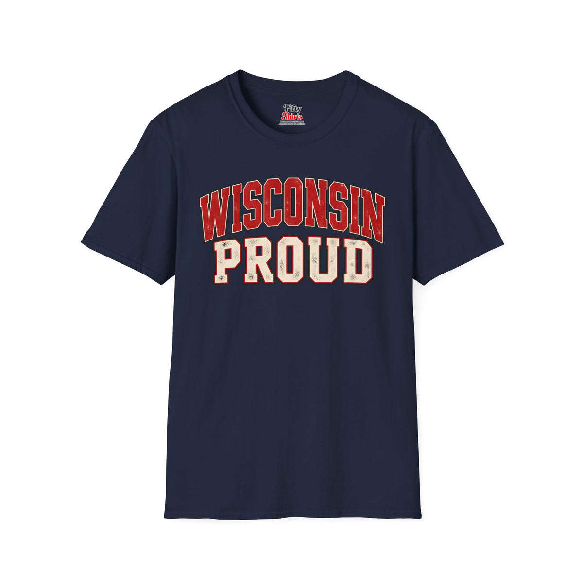 Wisconsin Proud Unisex Softstyle T Shirt State Name Graphic Tee