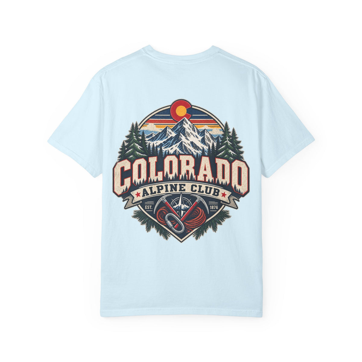 Colorado Alpine Club Unisex Comfort Color 1717 Streetwear Graphic Tee