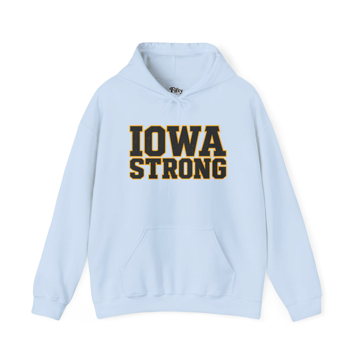 Iowa Strong Unisex Hoodie State Name Graphic