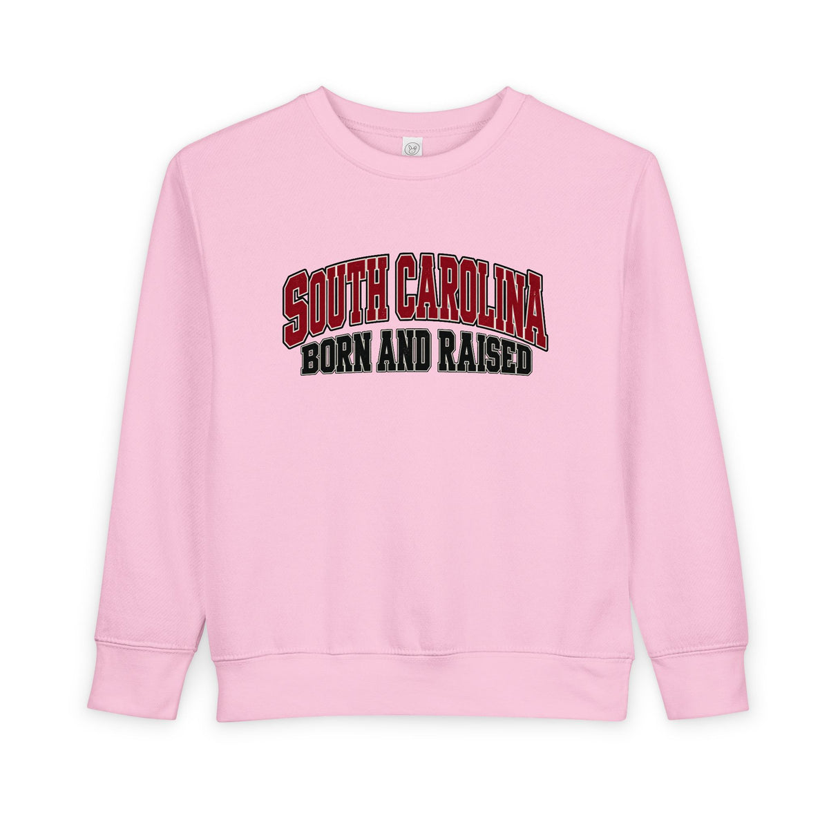 South Carolina Born and Raised Old-School Athletic Unisex Toddler Sweatshirt
