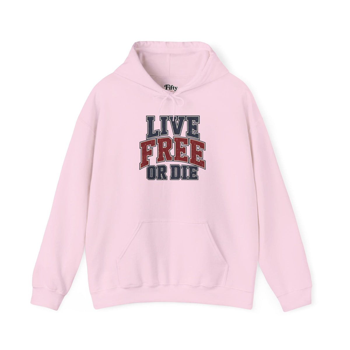 New Hampshire Live Free or Die Unisex Hoodie State Name Graphic