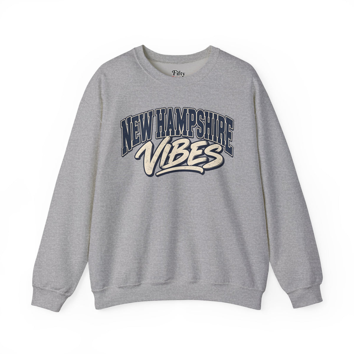 New Hampshire Vibes Unisex Crewneck Sweatshirt State Name Graphic