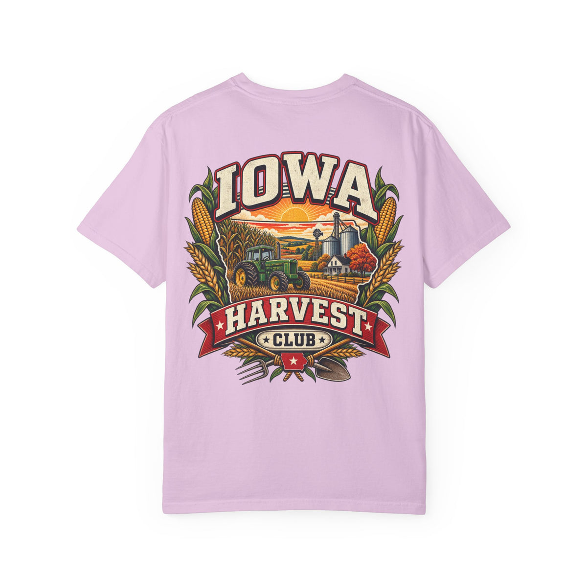 Iowa Harvest Club Unisex Comfort Color 1717 Streetwear Graphic Tee