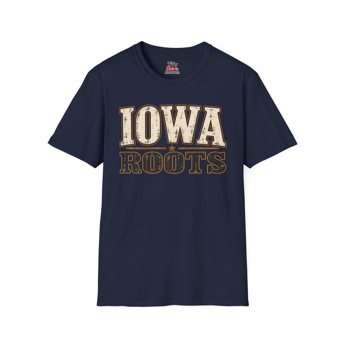 Iowa Roots Unisex Softstyle T Shirt State Name Graphic Tee
