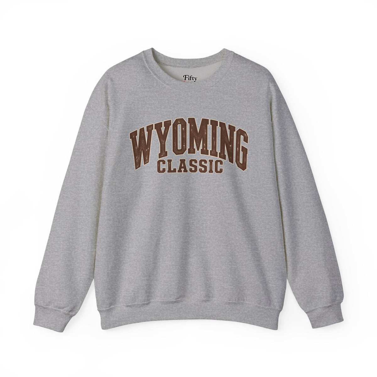 Wyoming Classic Unisex Crewneck Sweatshirt State Name Graphic
