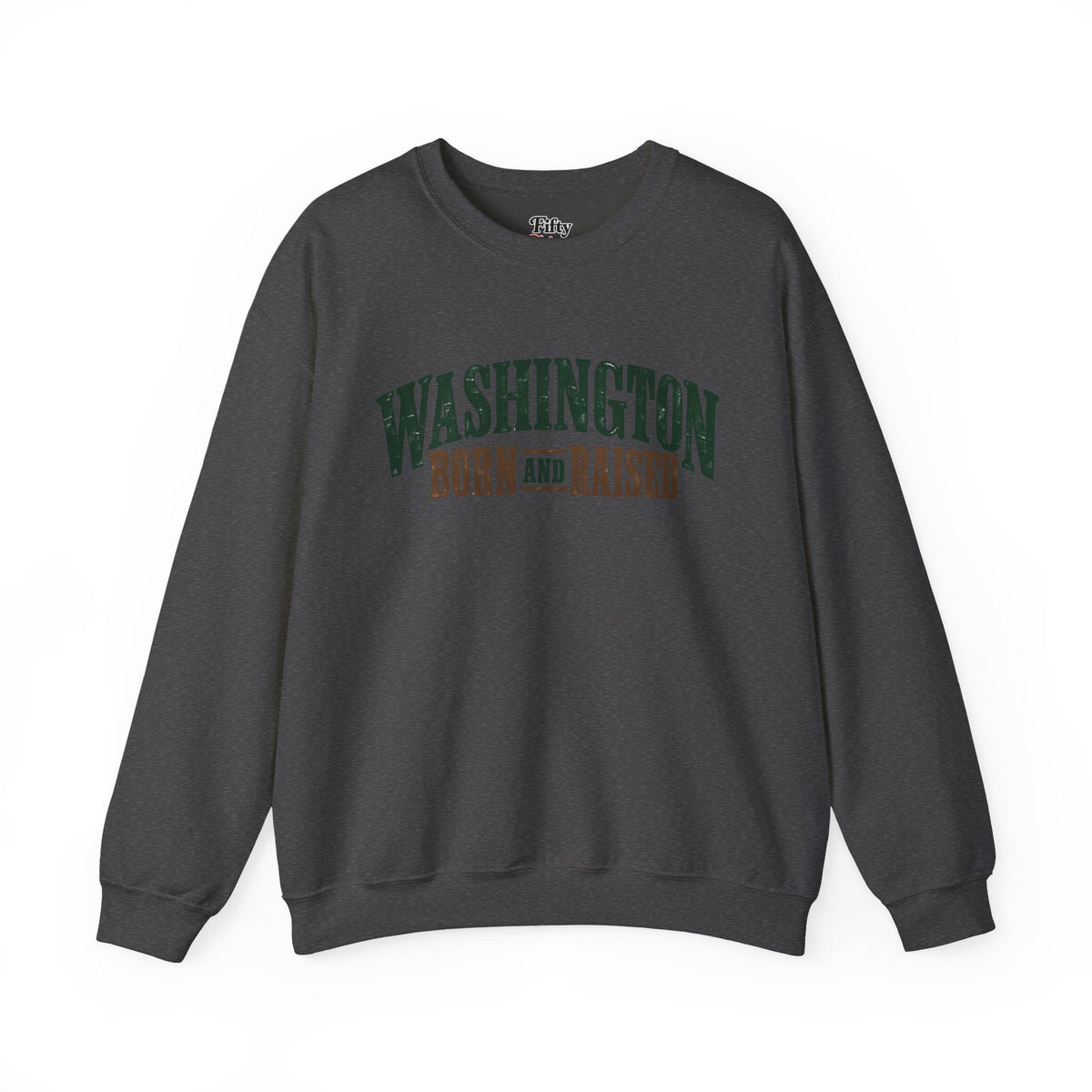 Washington Born and Raised Classic Americana Unisex Sweatshirt Graphic