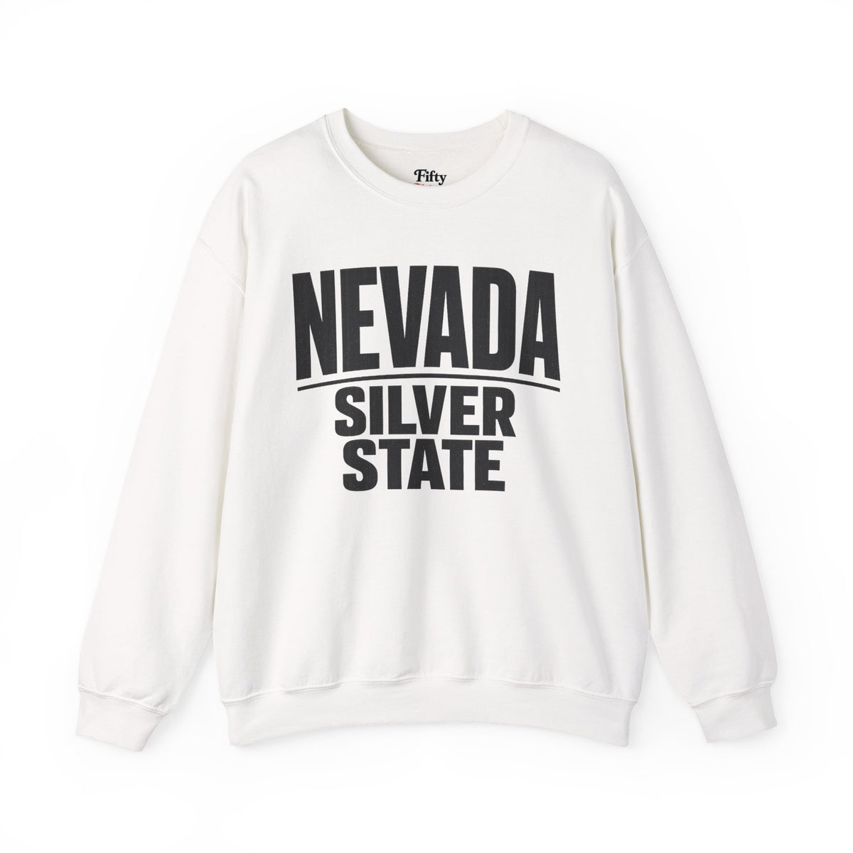 Nevada Silver State Unisex Crewneck Sweatshirt State Name Graphic