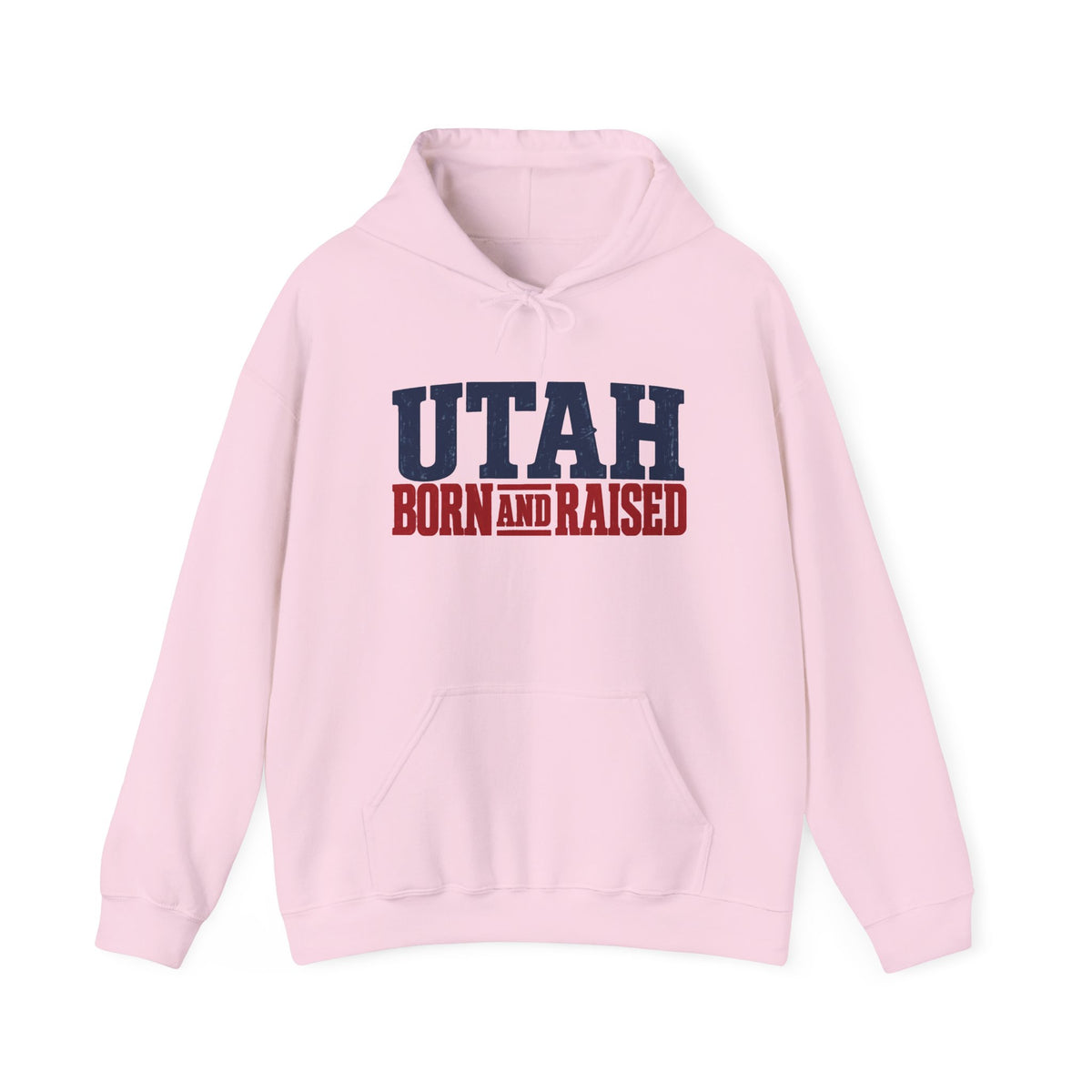Utah Born and Raised Mountain West Style Unisex Hoodie Graphic