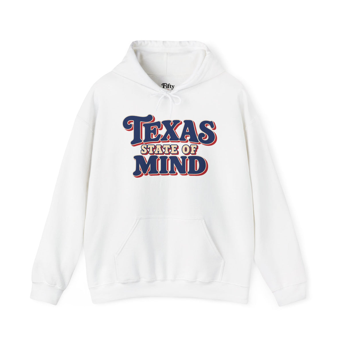 Texas State Of Mind Unisex Hoodie State Name Graphic