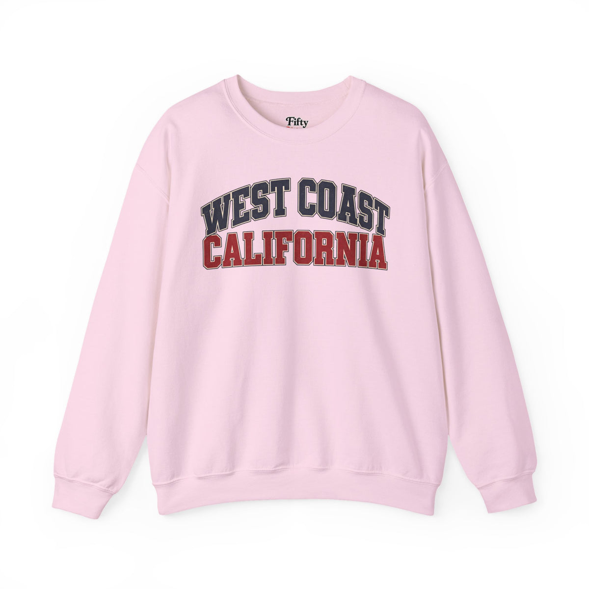 West Coast California Unisex Crewneck Sweatshirt State Name Graphic