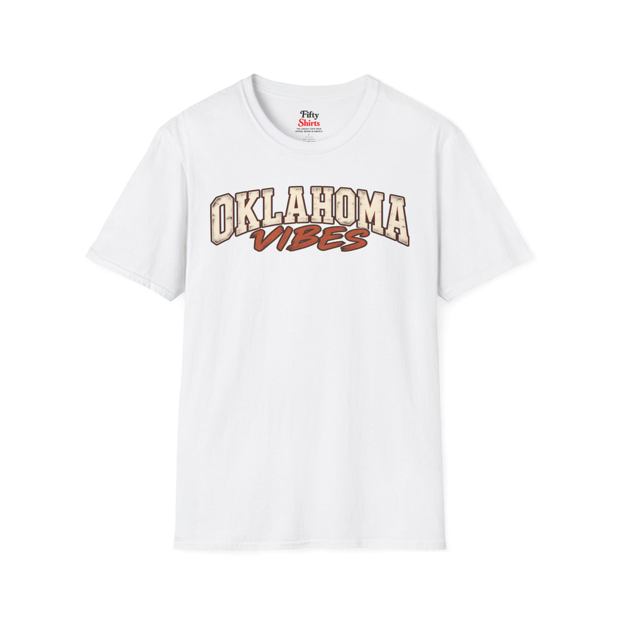 Oklahoma Vibes Unisex Softstyle T Shirt State Name Graphic Tee