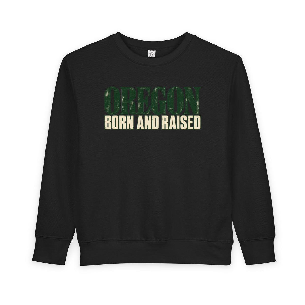 Oregon Born and Raised Premium Heritage Unisex Toddler Sweatshirt