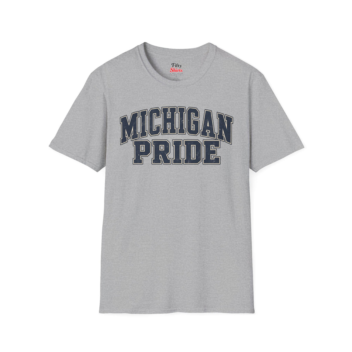 Michigan Pride Unisex Softstyle T Shirt State Name Graphic Tee