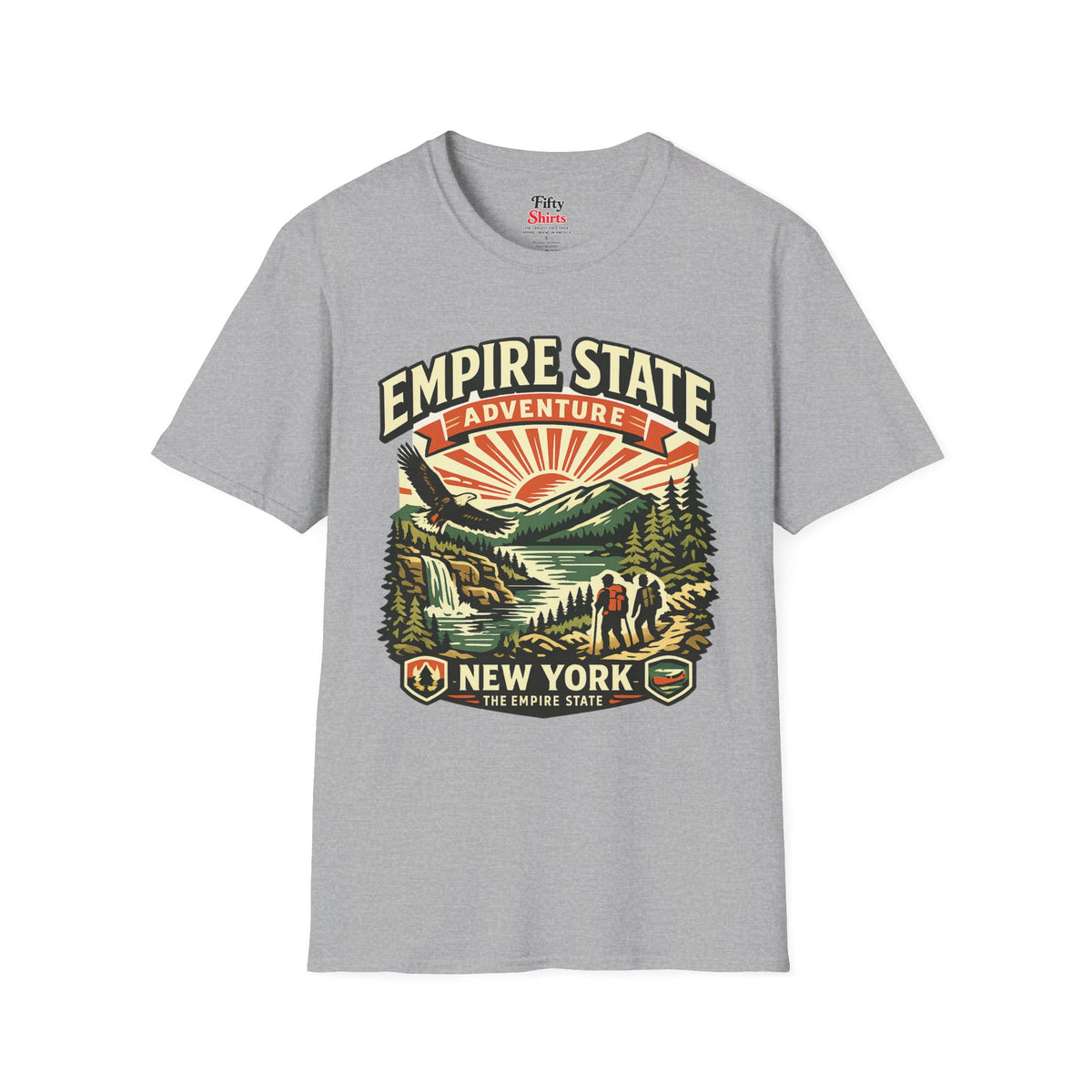 New York Empire State Unisex Softstyle T Shirt State Pride Graphic Tee Collections FS03