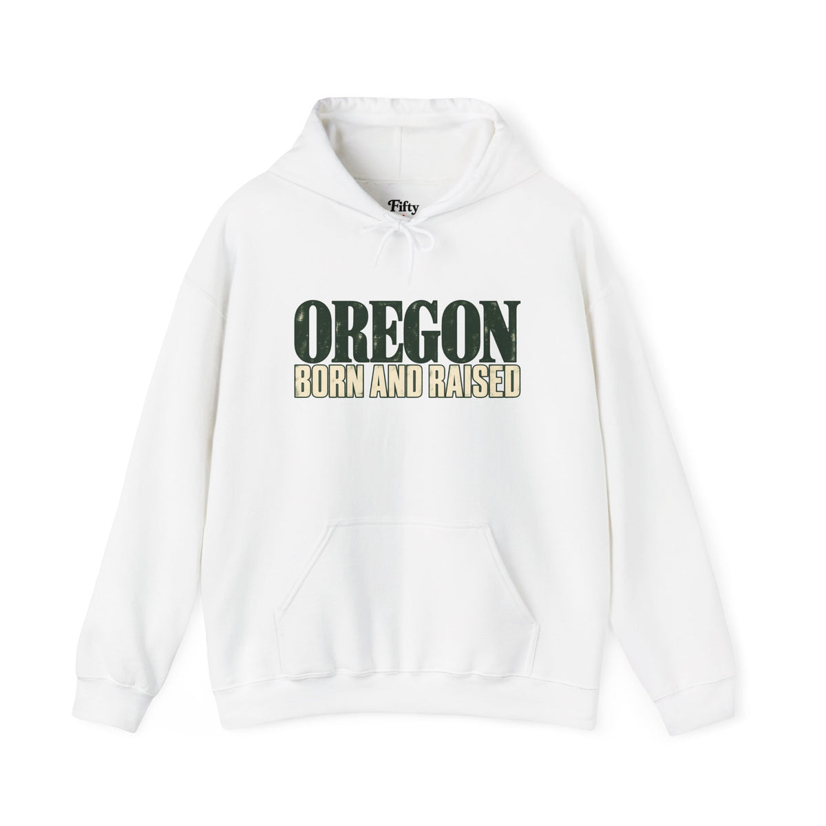 Oregon Born and Raised Premium Heritage Unisex Hoodie Graphic