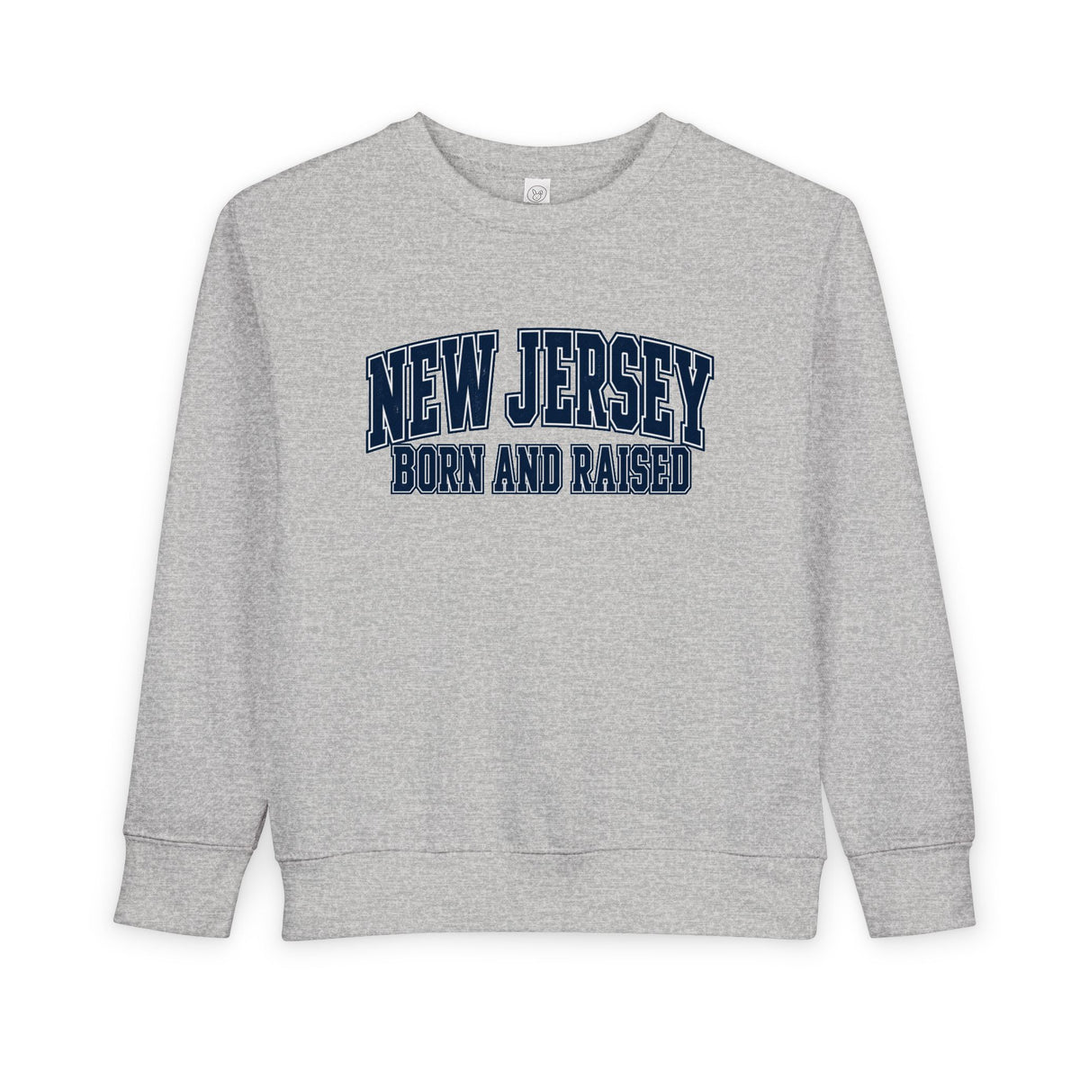 New Jersey Born and Raised Premium Collegiate Unisex Toddler Sweatshirt