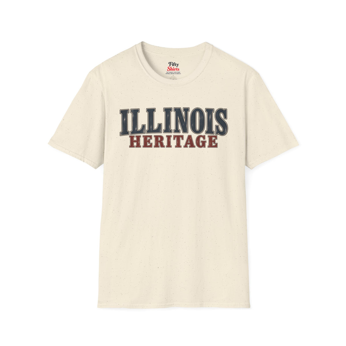 Illinois Heritage Unisex Softstyle T Shirt State Name Graphic Tee