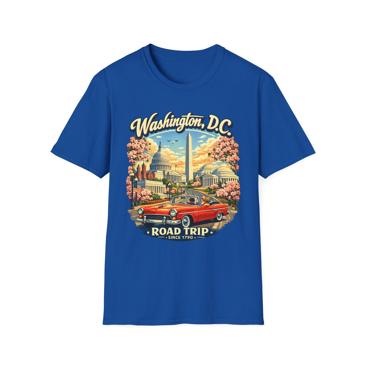 Washington D.C. Road Trip Unisex Softstyle T Shirt State Pride Graphic Tee Collections FS03