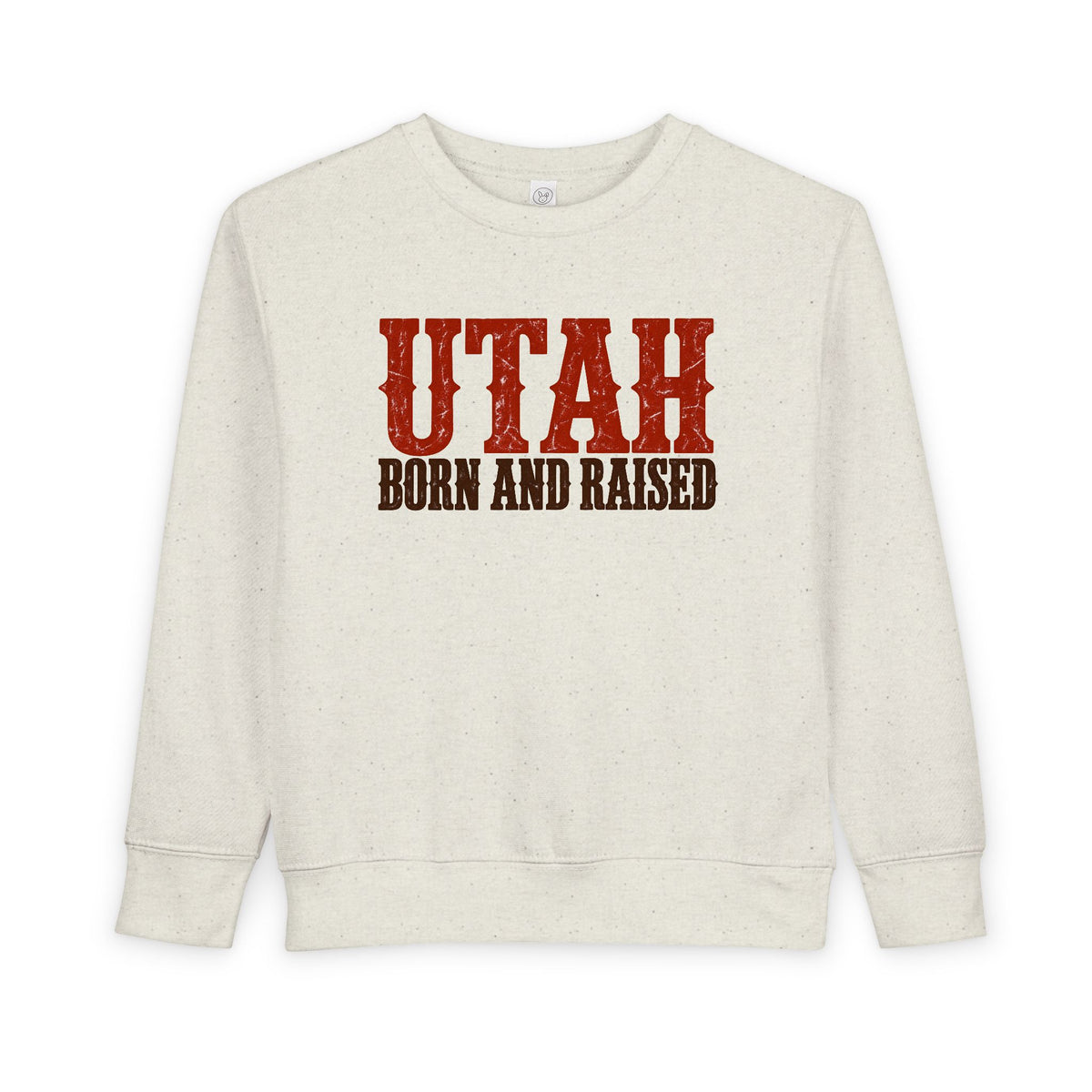 Utah Born and Raised Western Heritage Unisex Toddler Sweatshirt