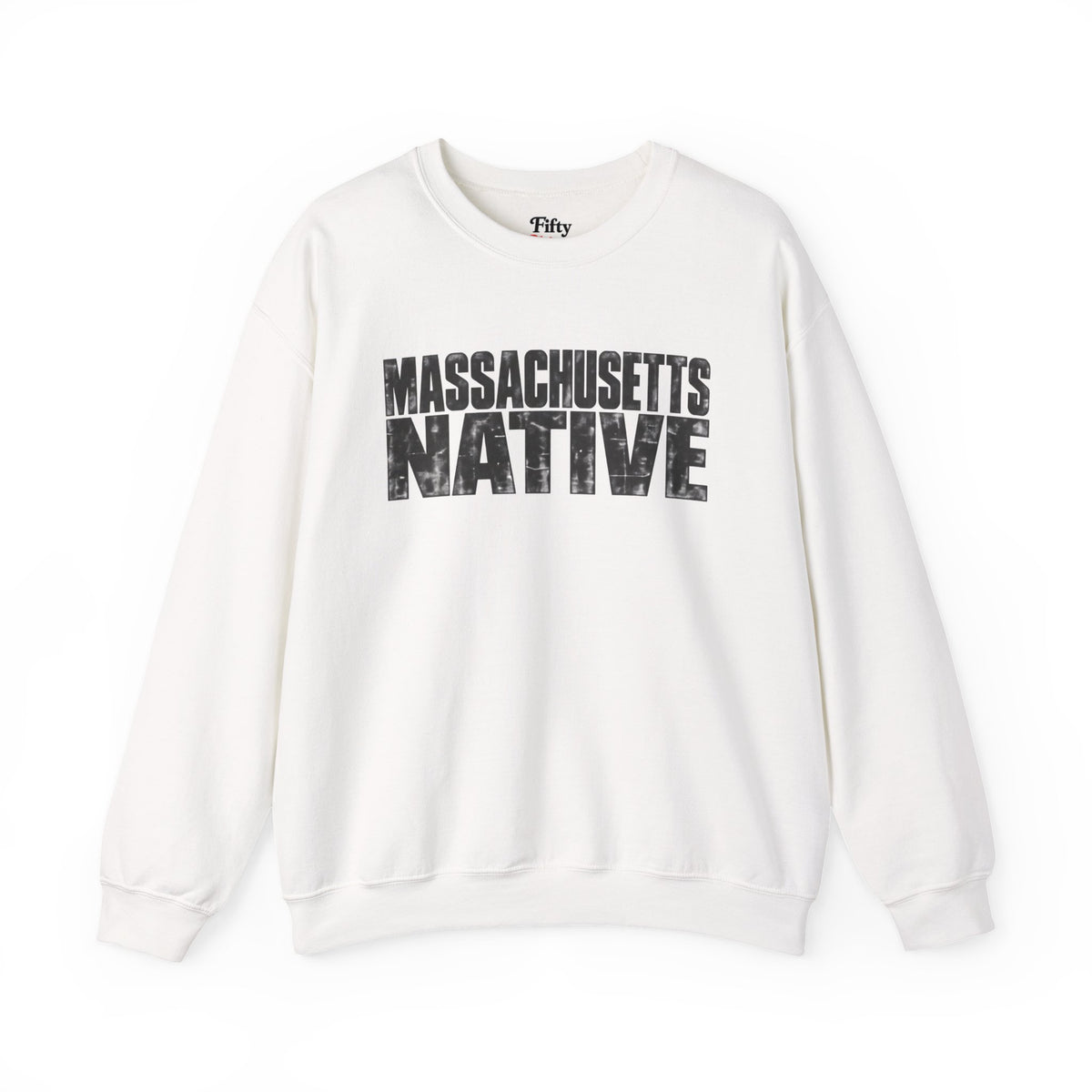Massachusetts Native Unisex Crewneck Sweatshirt State Name Graphic