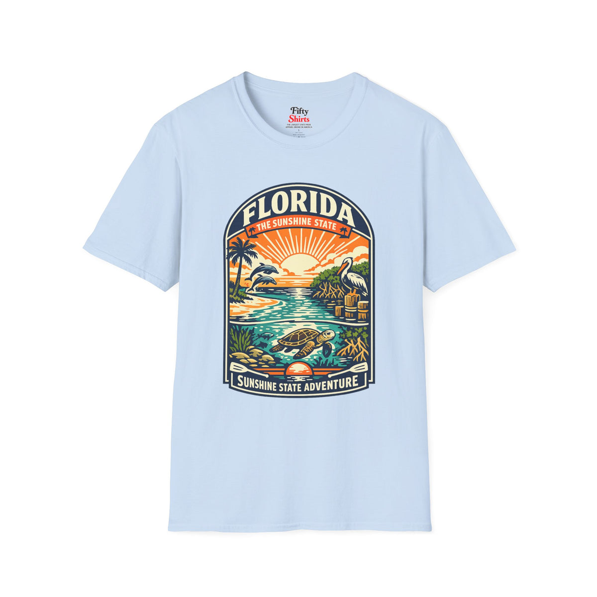 Florida Sunshine State Unisex Softstyle T Shirt State Pride Graphic Tee Collections FS03