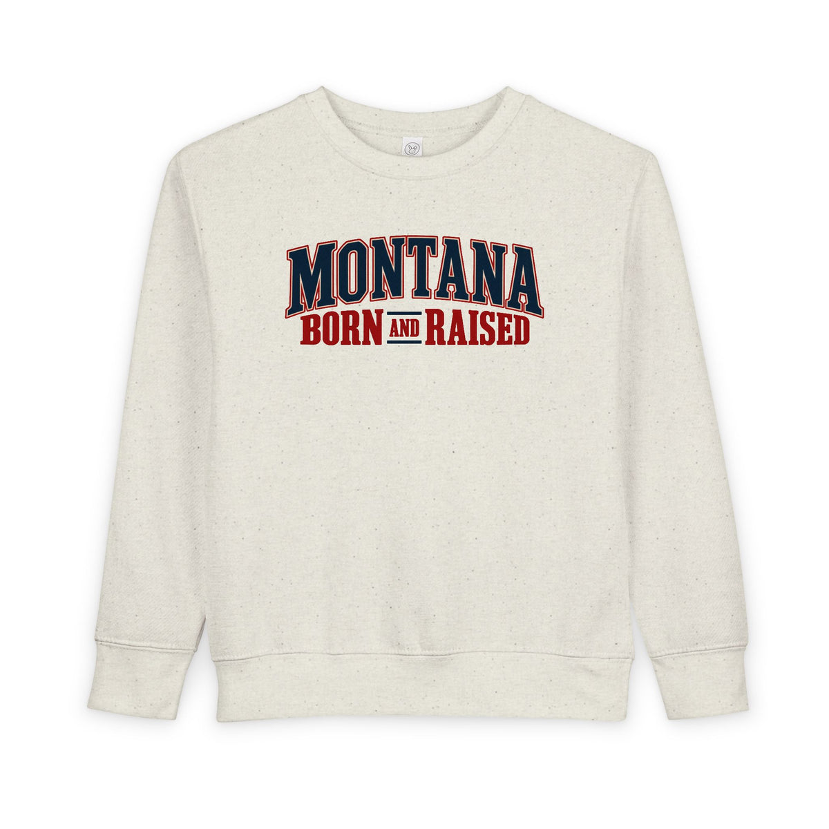 Montana Born and Raised Premium Vintage Fashion Unisex Toddler Sweatshirt Graphic