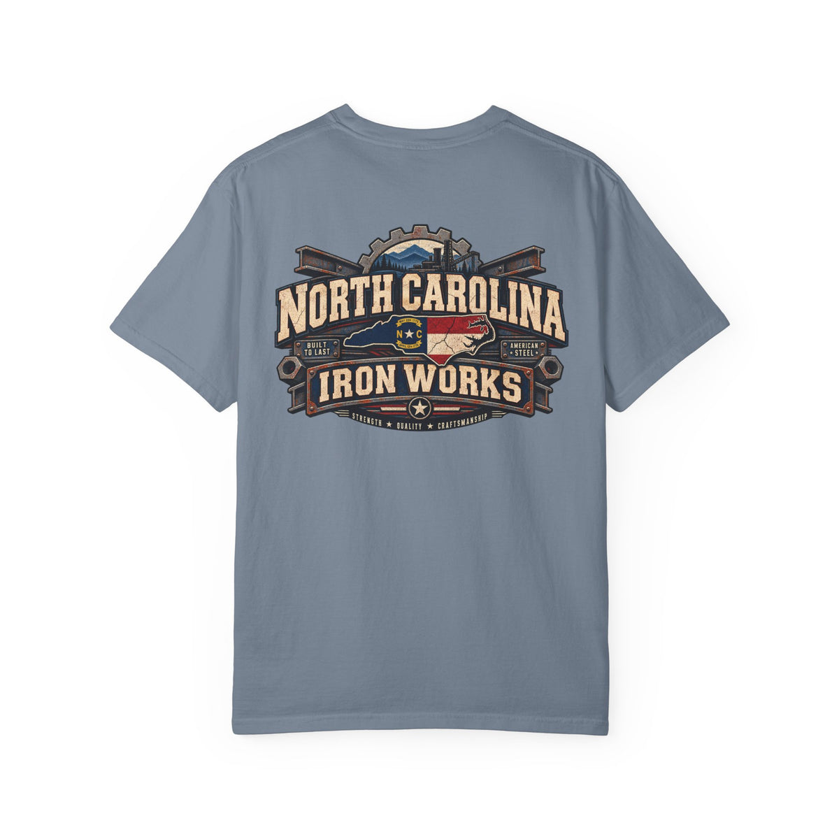North Carolina Iron Works Unisex Comfort Color 1717 Streetwear Graphic Tee