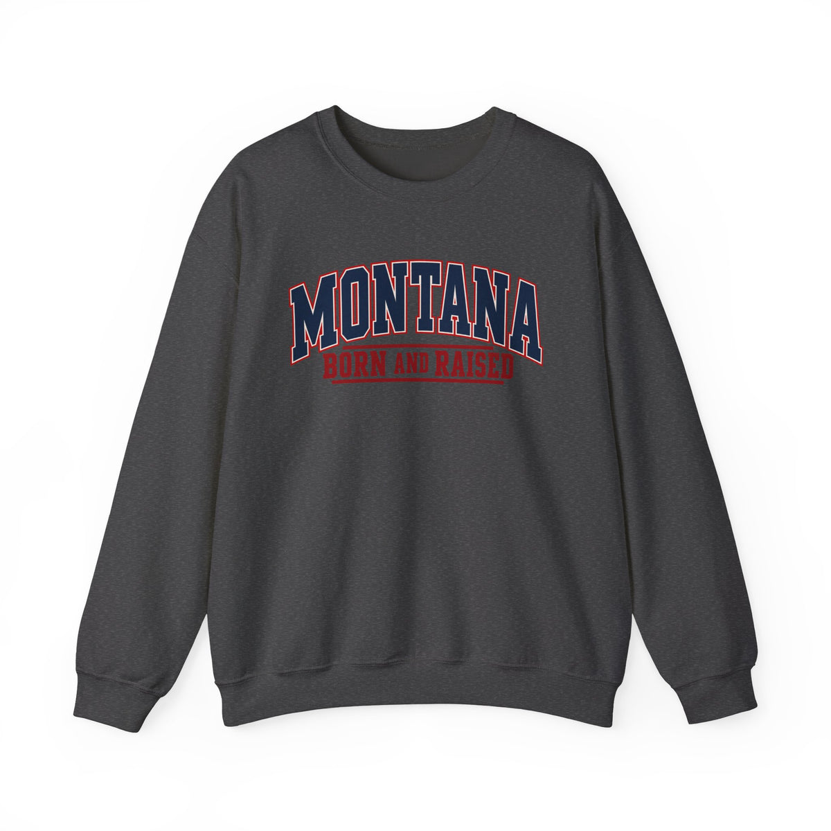 Montana Born and Raised Premium Collegiate Unisex Sweatshirt Graphic