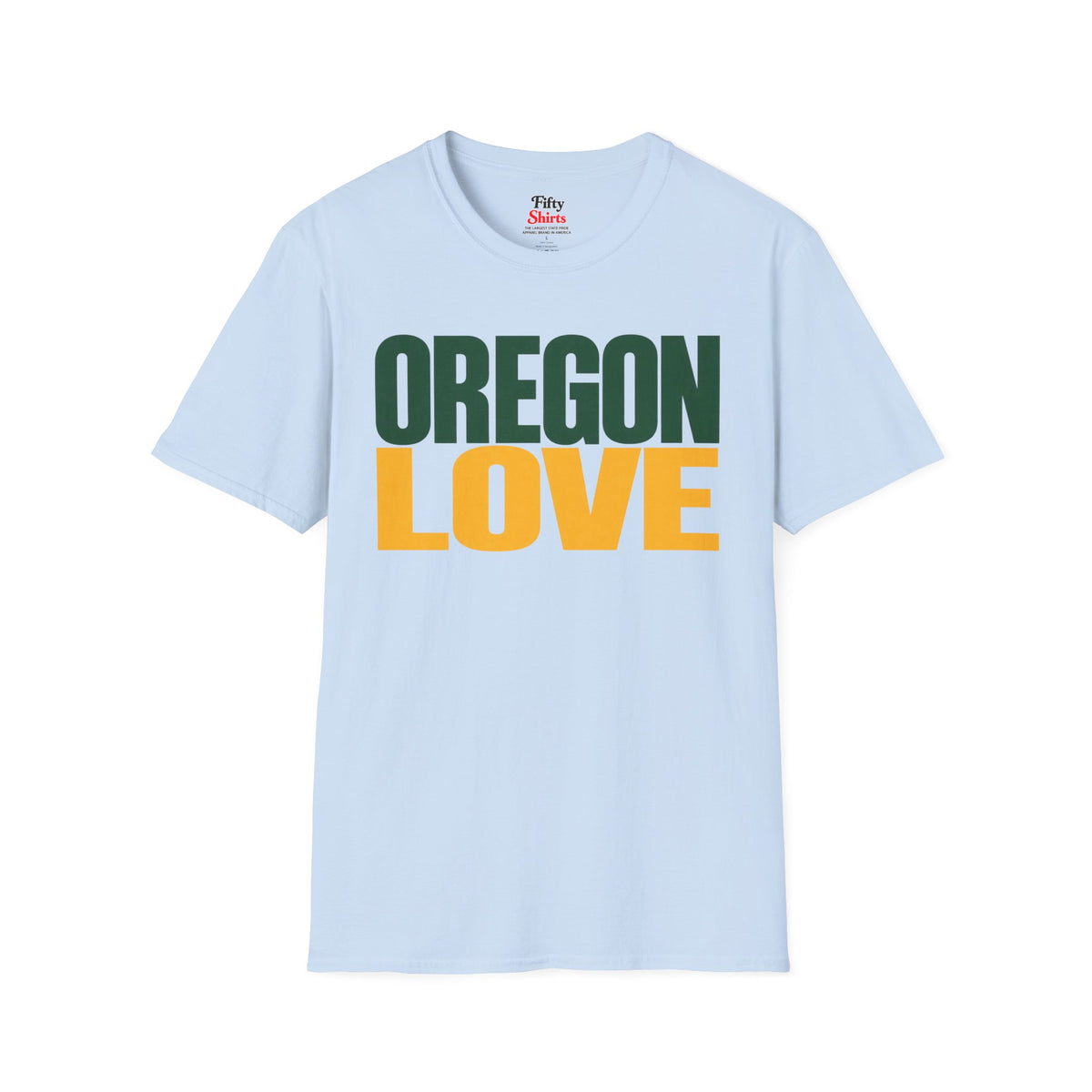 Oregon Love Unisex Softstyle T Shirt State Name Graphic Tee