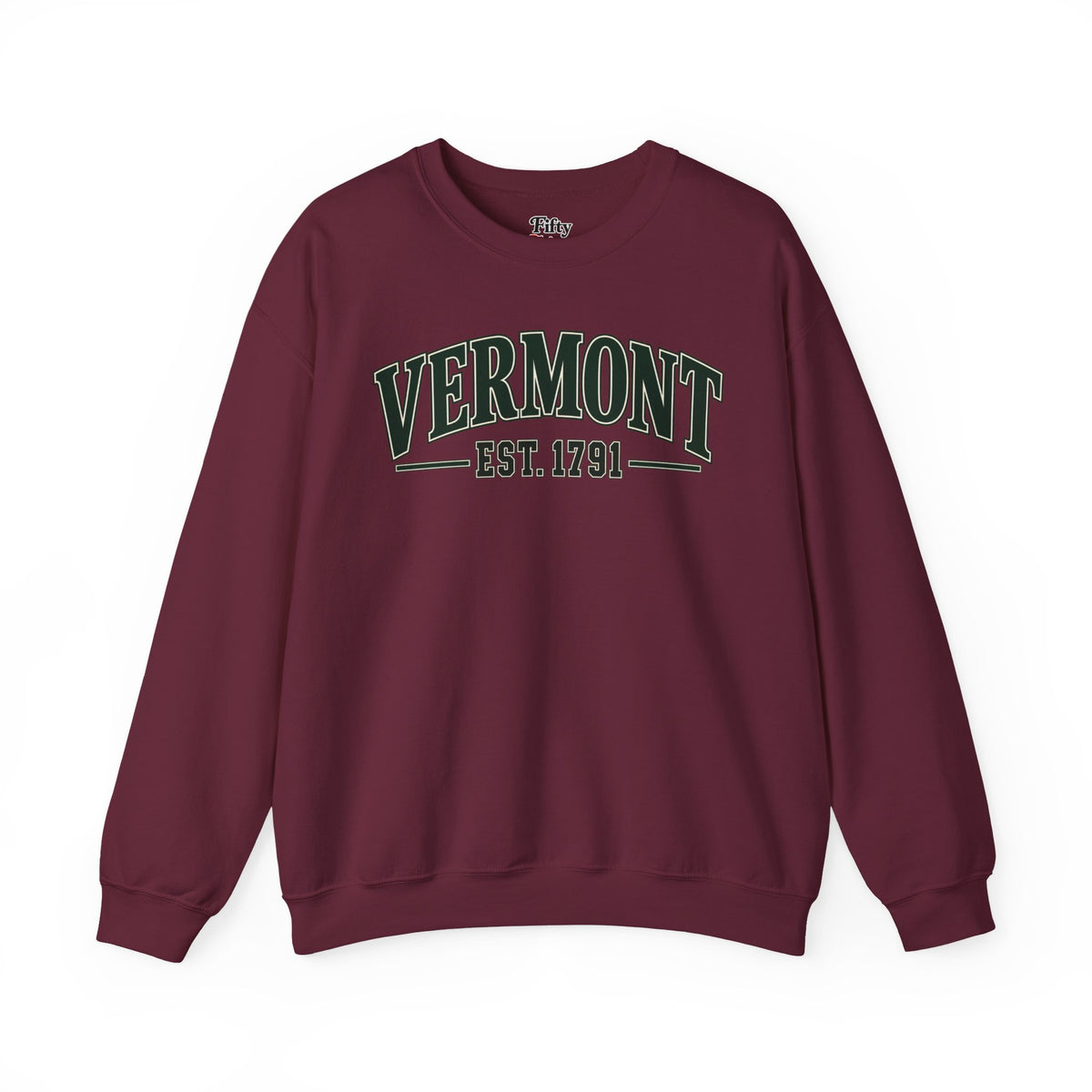 Vermont Est. 1791 Unisex Crewneck Sweatshirt State Name Graphic