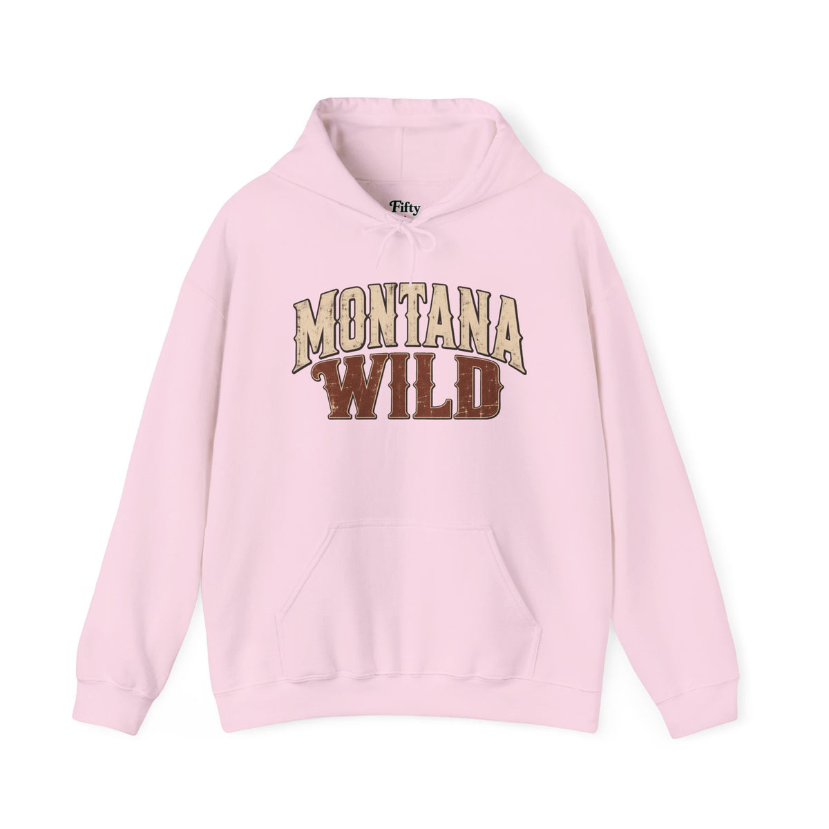 Montana Wild Unisex Hoodie State Name Graphic