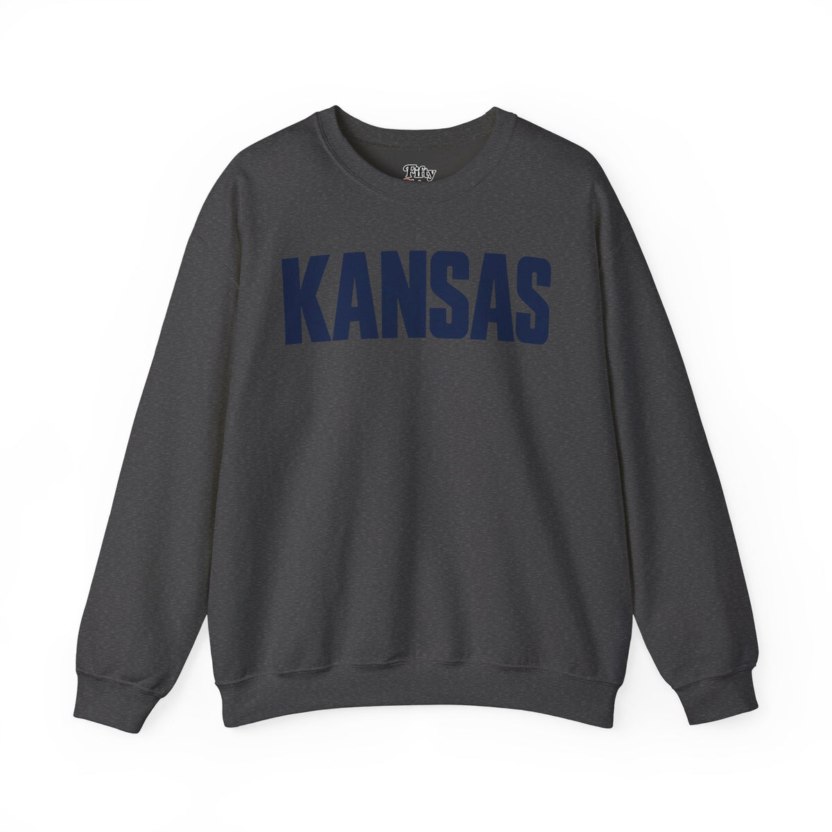 Kansas Unisex Crewneck Sweatshirt State Name Graphic