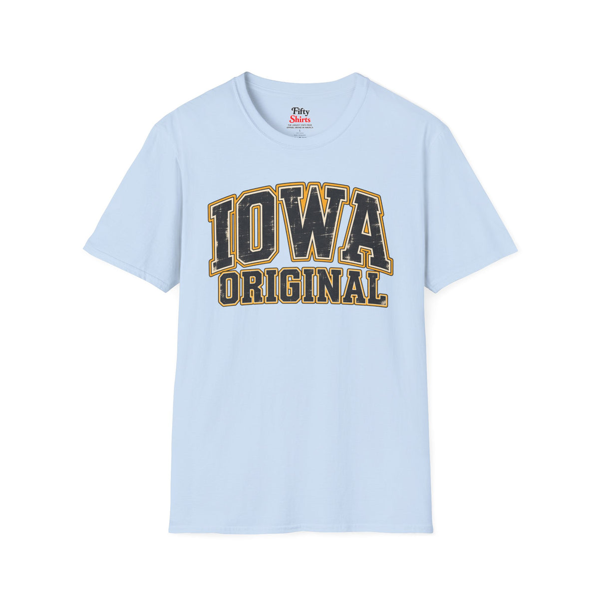 Iowa Original Unisex Softstyle T Shirt State Name Graphic Tee