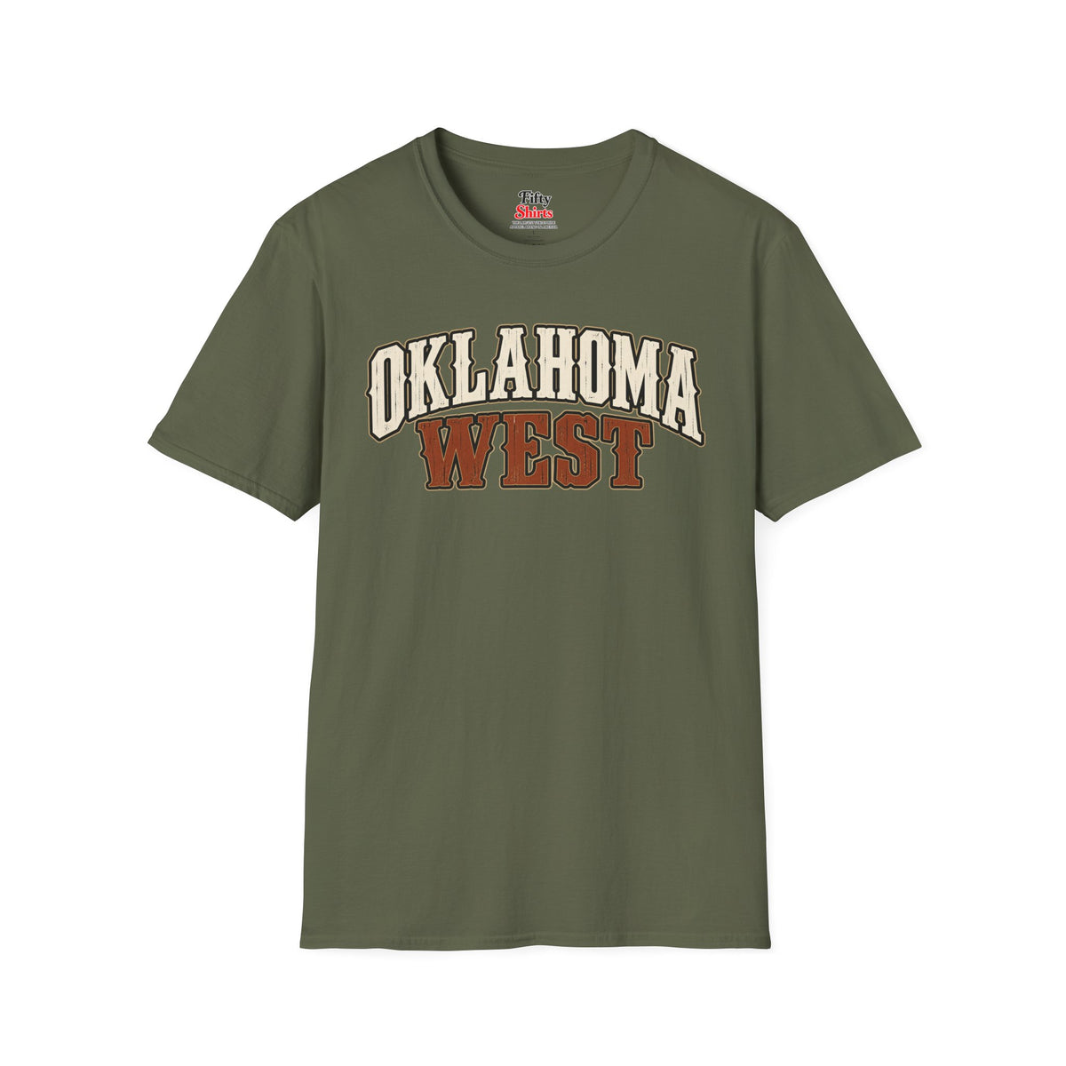 Oklahoma West Unisex Softstyle T Shirt State Name Graphic Tee