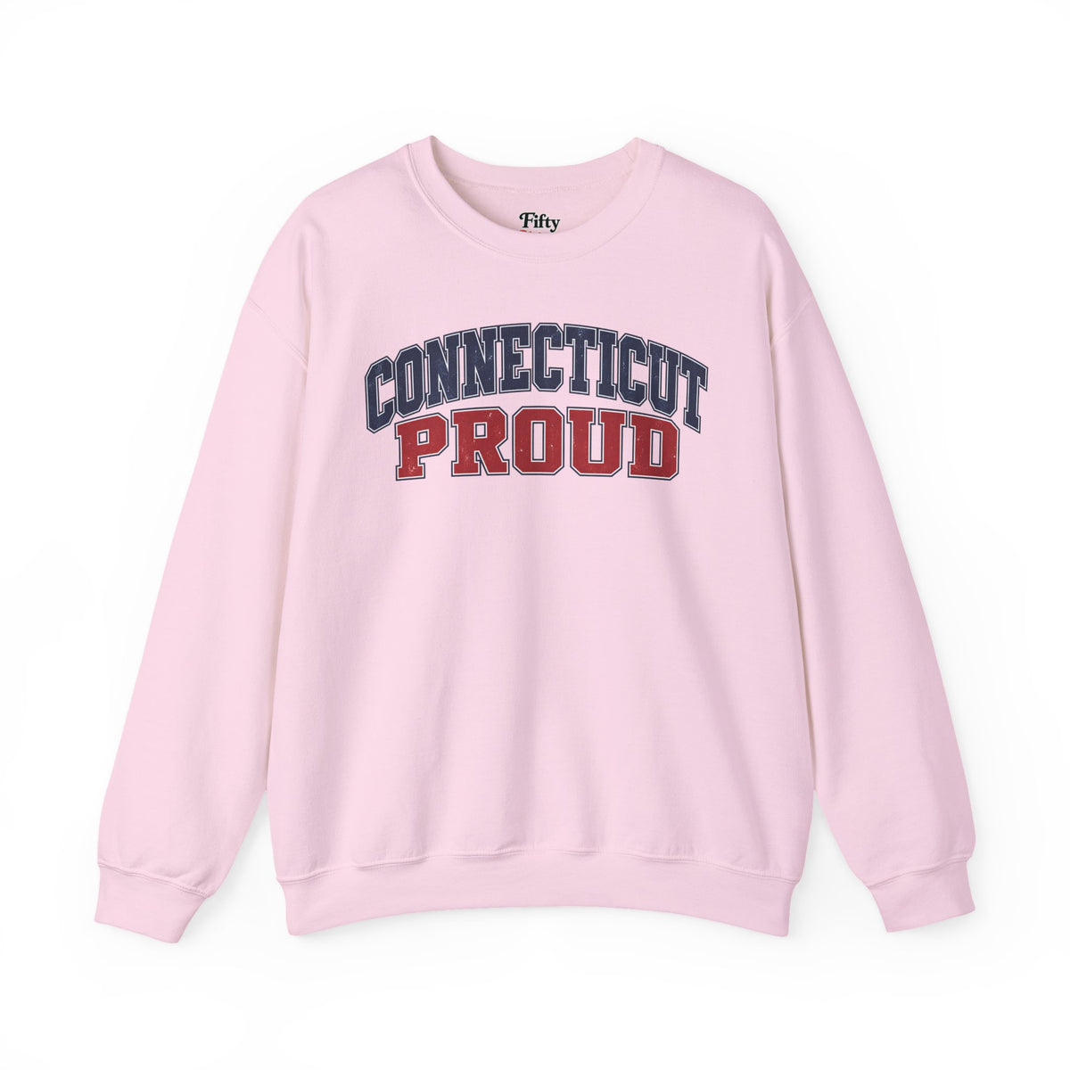 Connecticut Proud Unisex Crewneck Sweatshirt State Name Graphic