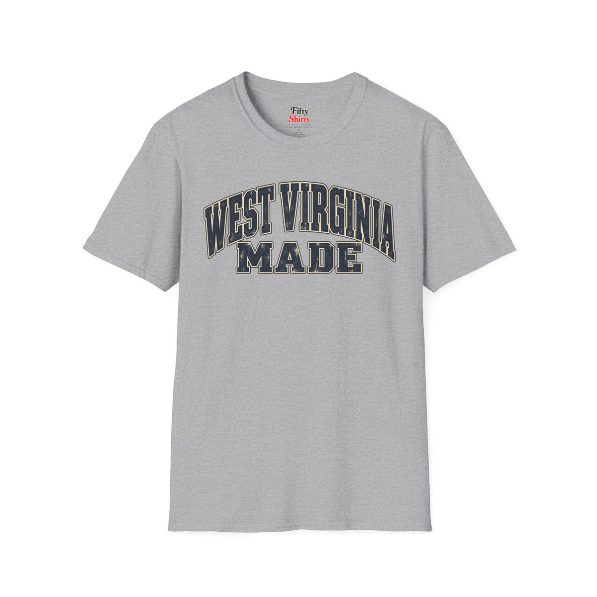 West Virginia Made Unisex Softstyle T Shirt State Name Graphic Tee