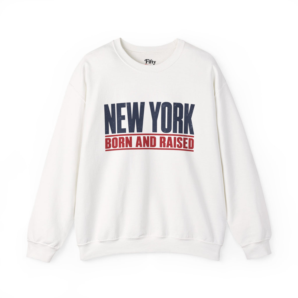 New York Born and Raised Minimal Modern Unisex Sweatshirt Graphic