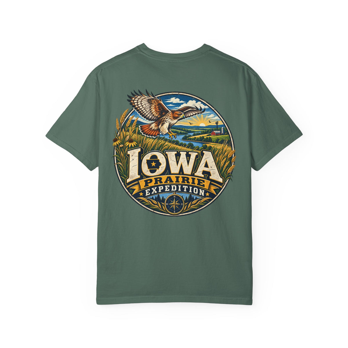 Iowa Prairie Expedition Unisex Comfort Color 1717 Streetwear Graphic Tee