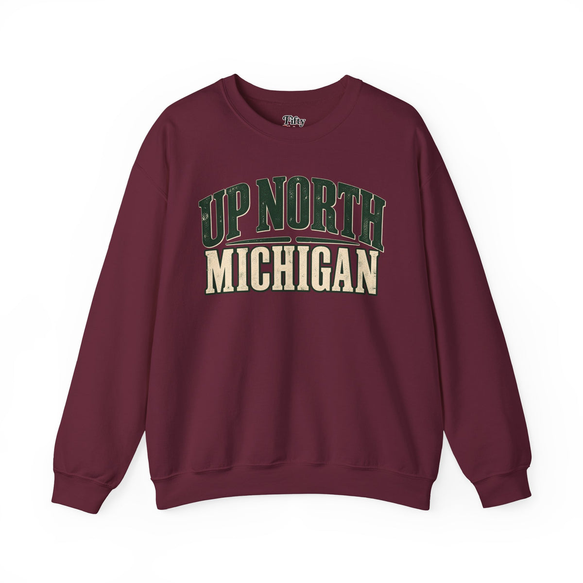 Up North Michigan Unisex Crewneck Sweatshirt State Name Graphic