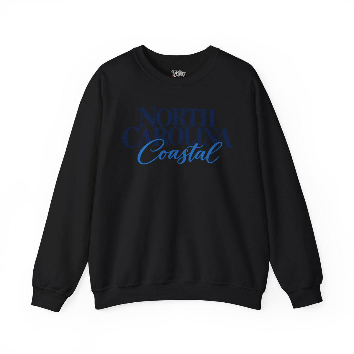 North Carolina Coastal Unisex Crewneck Sweatshirt State Name Graphic